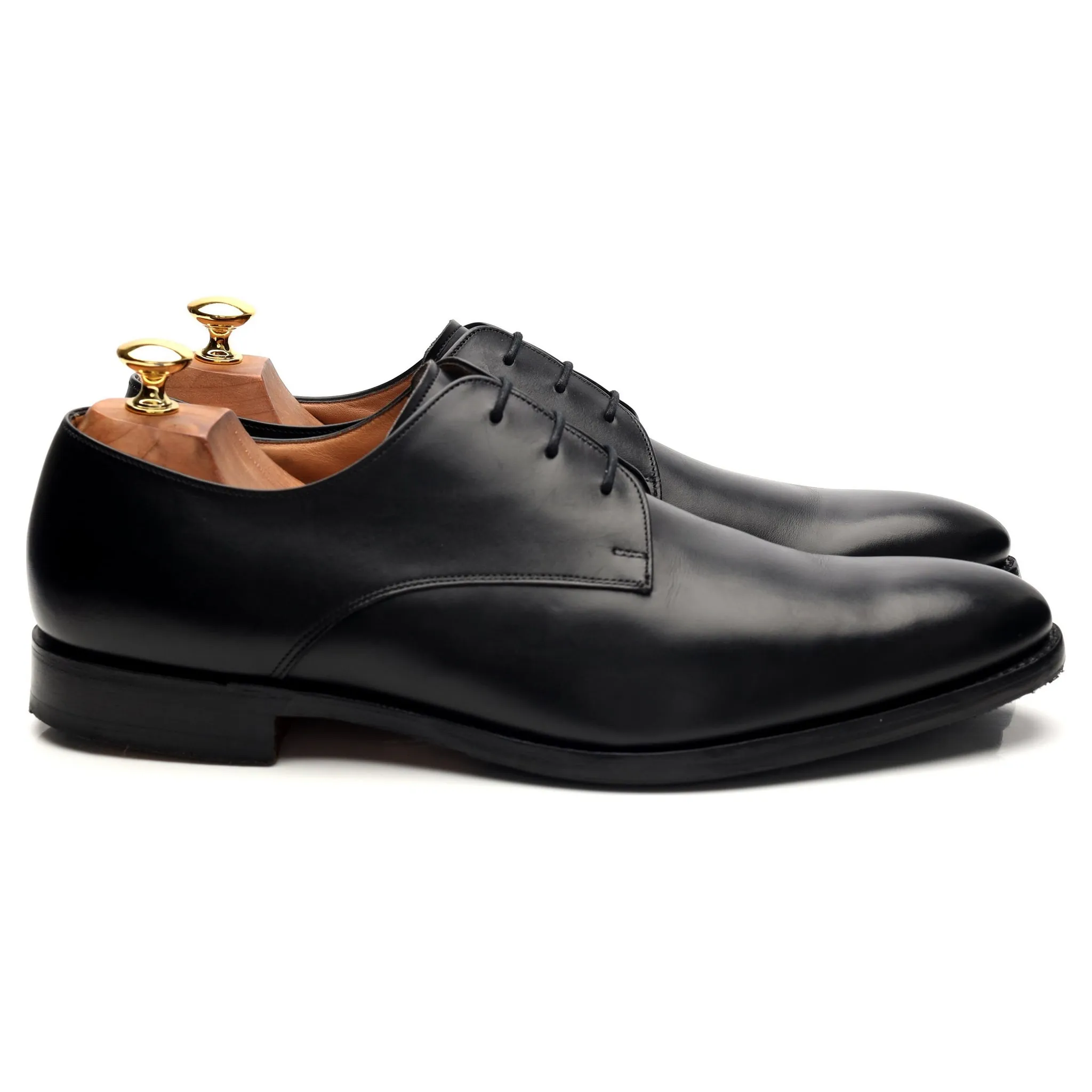 'Oslo' Black Leather Derby UK 9.5 F