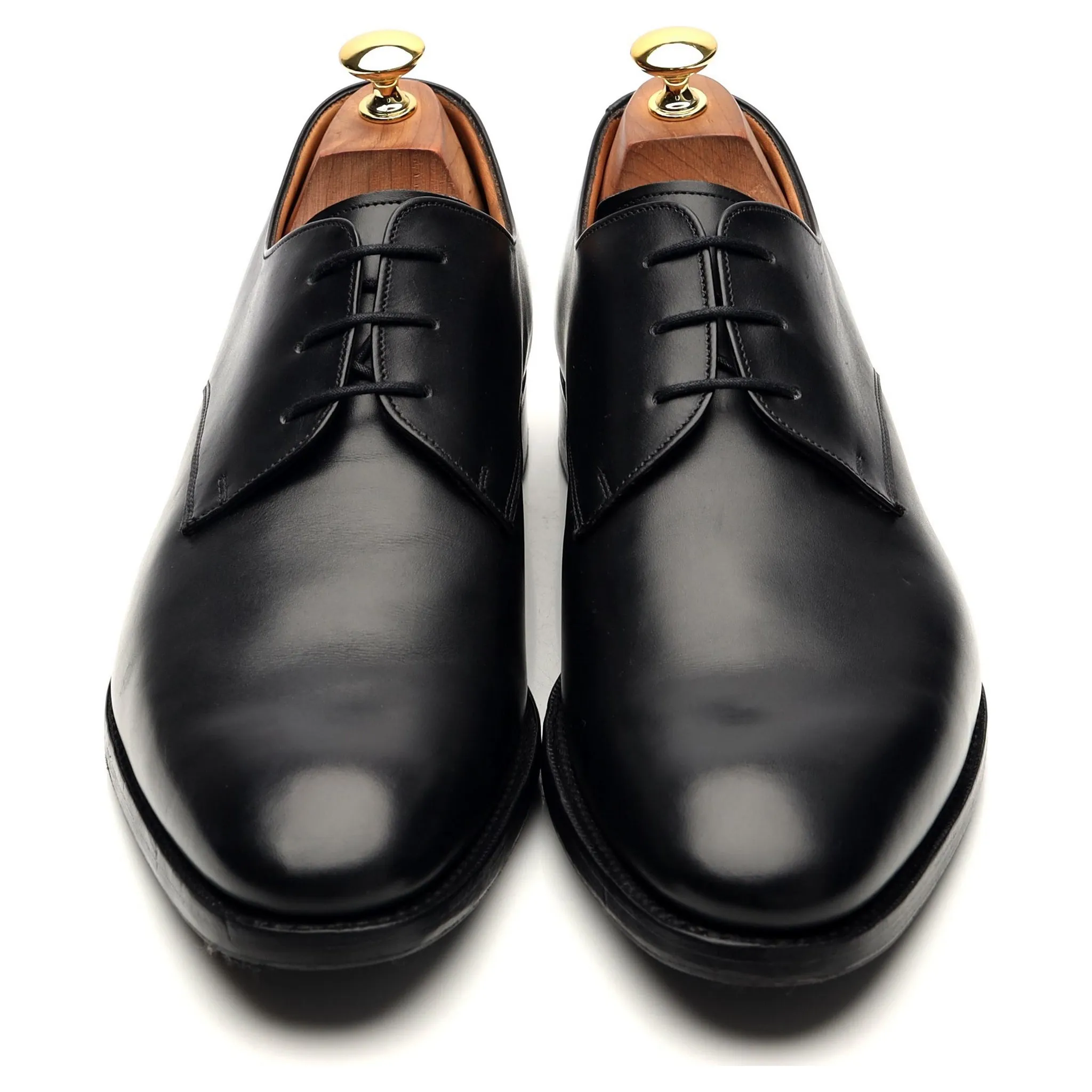 'Oslo' Black Leather Derby UK 9.5 F