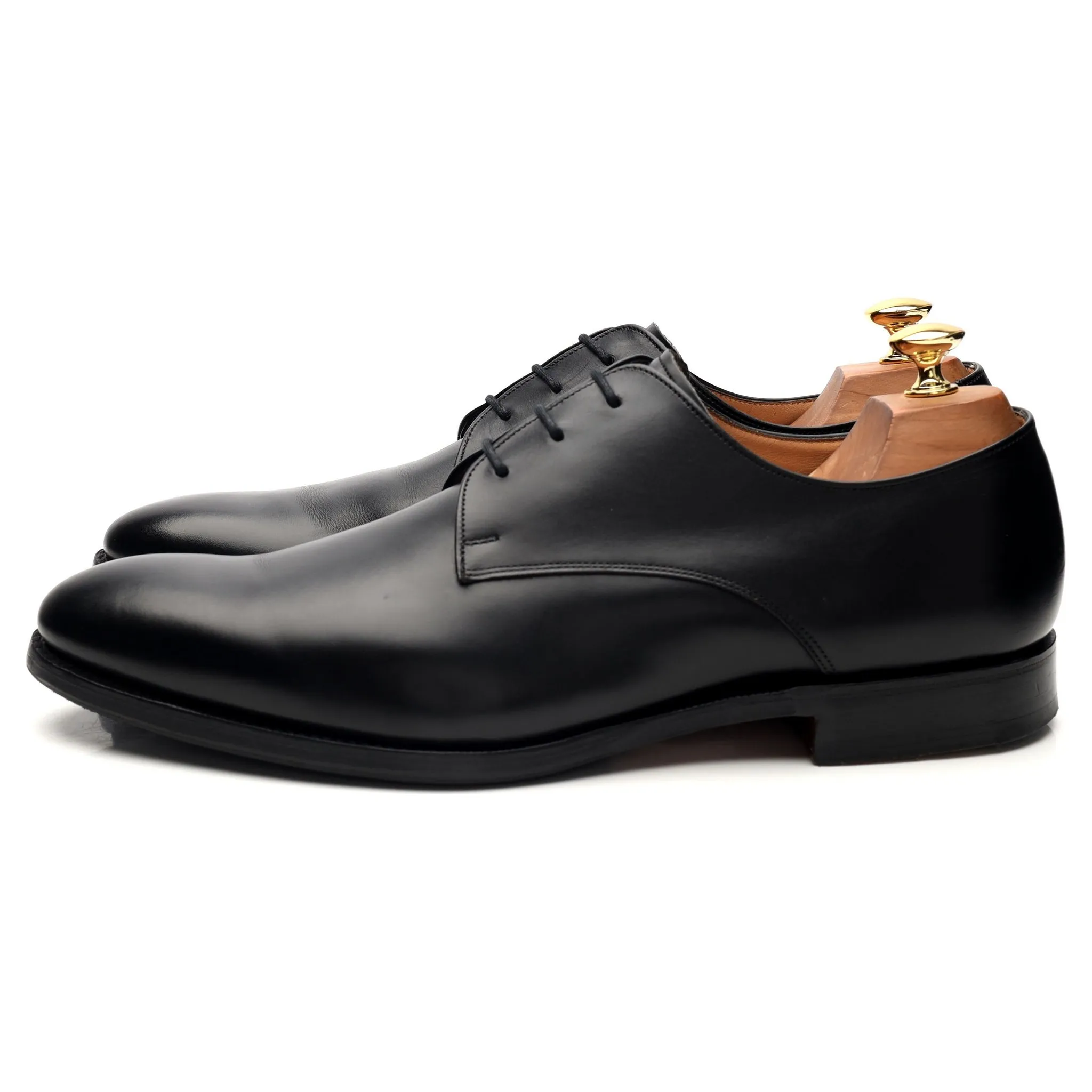 'Oslo' Black Leather Derby UK 9.5 F