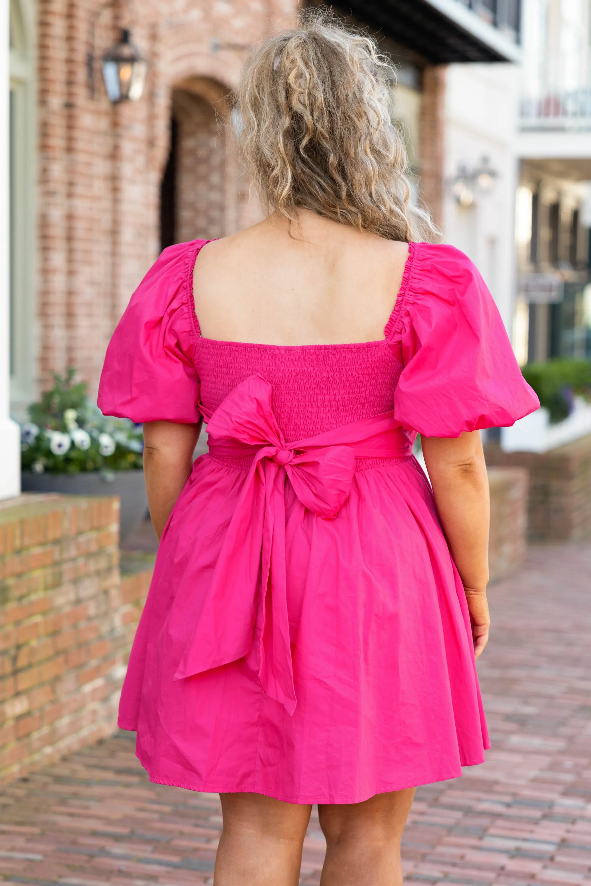 Our Love Is Beautiful Dress, Fuchsia