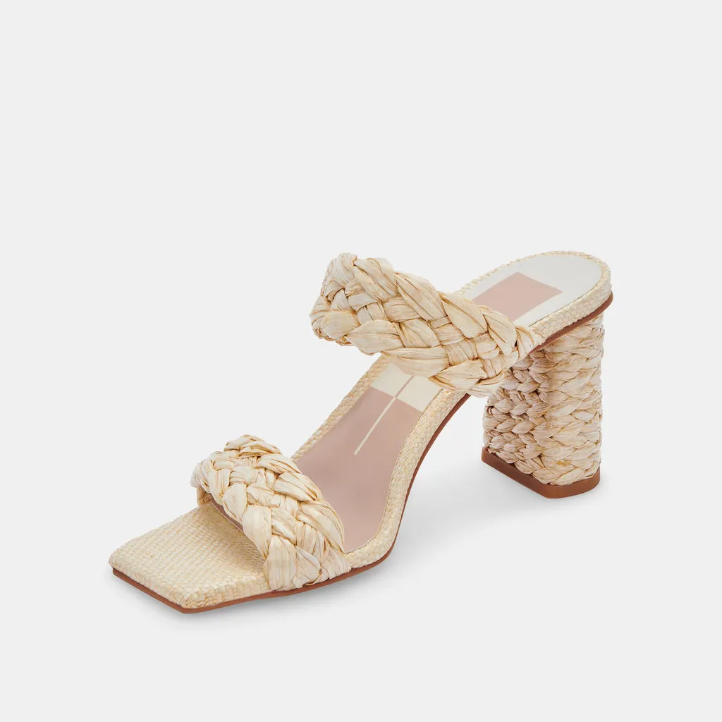 PAILY RAFFIA HEELS VANILLA RAFFIA– Dolce Vita 6705536204866