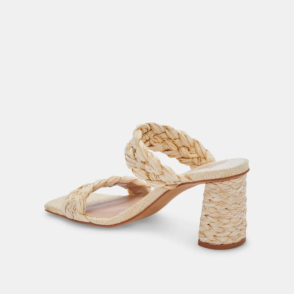 PAILY RAFFIA HEELS VANILLA RAFFIA– Dolce Vita 6705536204866