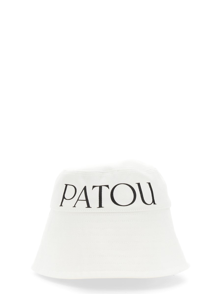 PATOU    CAPPELLO BUCKET IN COTONE BIOLOGICO CON STAMPA LOGO