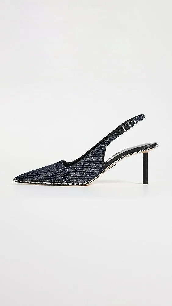 Paul Andrew   Spike Sling Zip Heels 