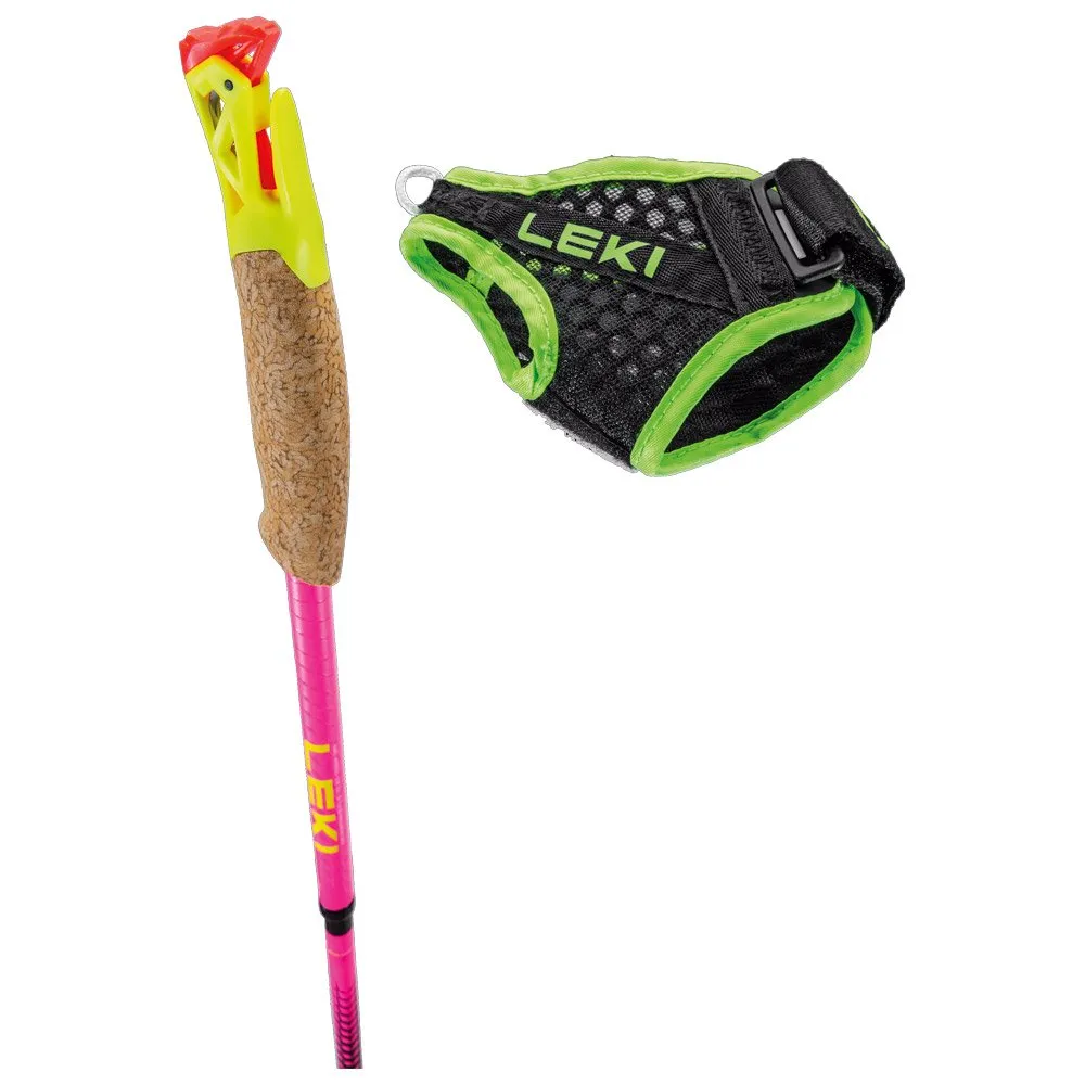 Poles Leki ---Ultratrail Fx.One Superlite Neon Pink Neon Yellow Natural Carbon