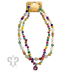 PP Color Pop Double Layer Necklace