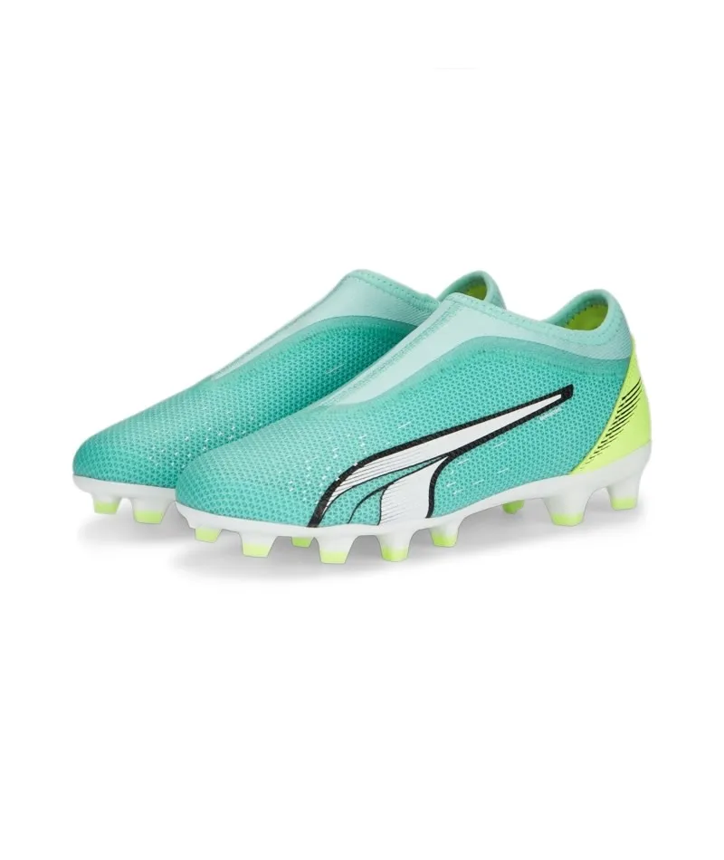 PUMA Ultra Match Laceless FG/AG Jr (Teal)