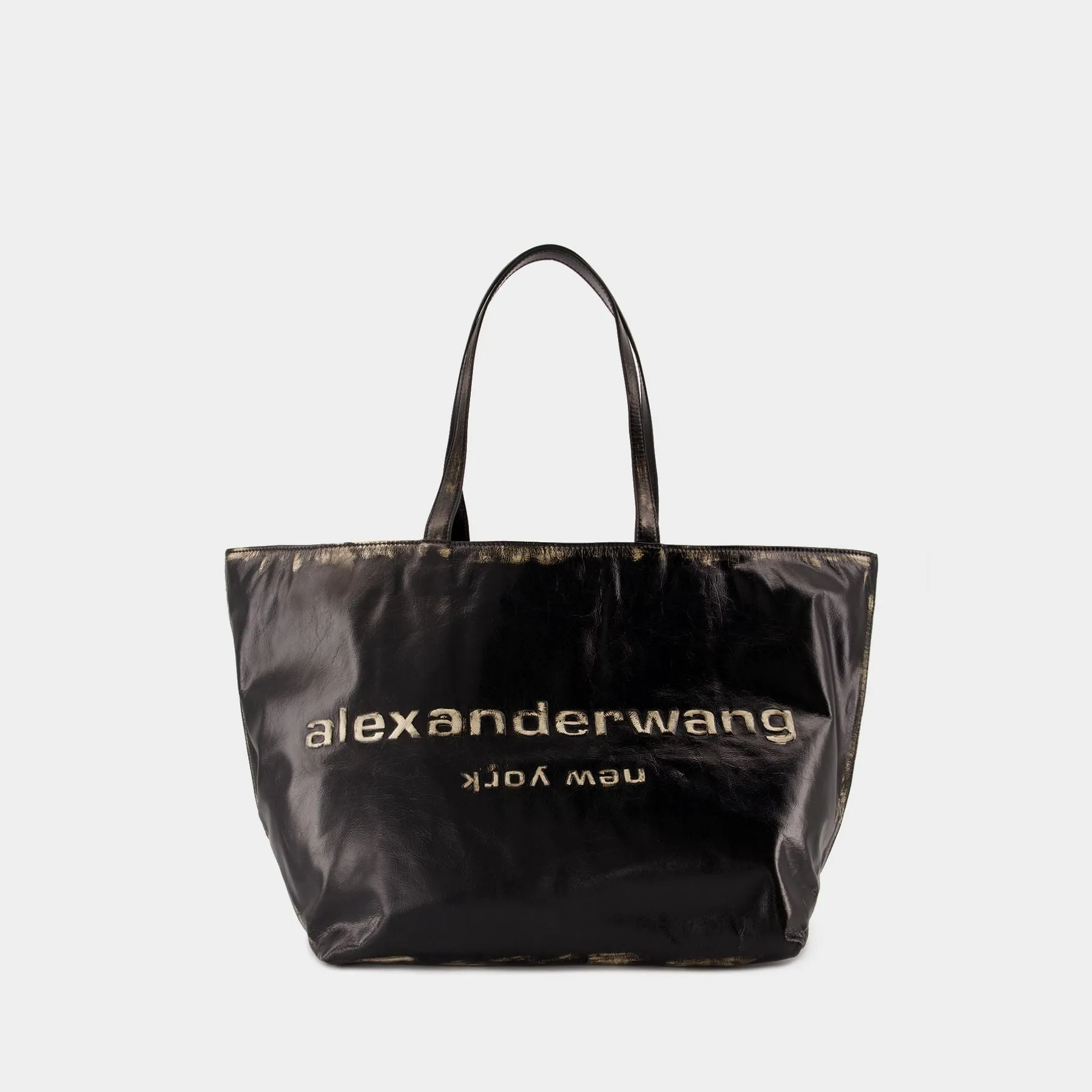 Punch Purse - Alexander Wang - Leather - Black