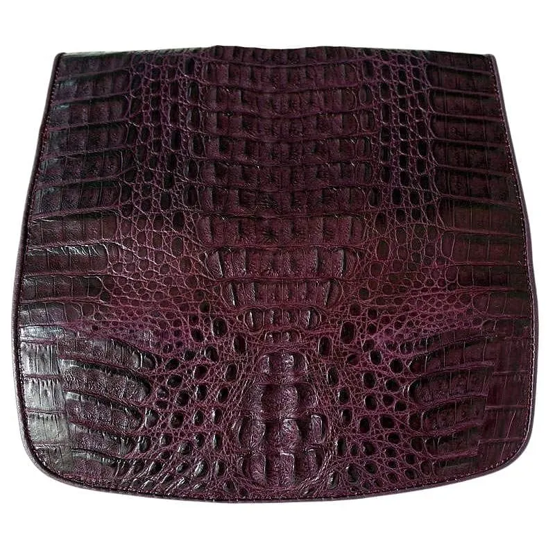 Purple Women Crocodile Wallet Purse