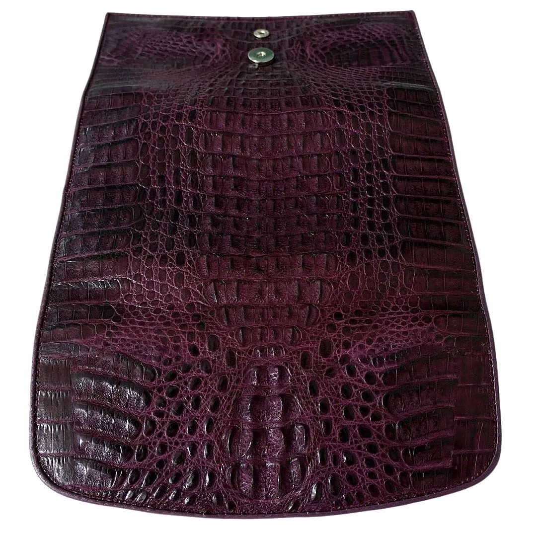 Purple Women Crocodile Wallet Purse