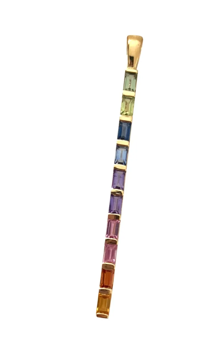 Rainbow Baguette Bar Charm