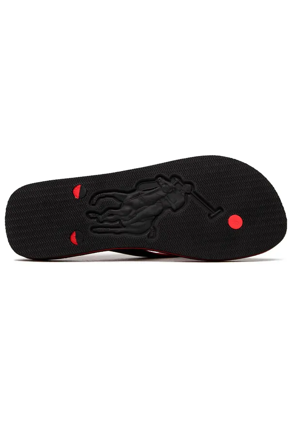 Ralph Lauren Flip-Flops Pony Logo Black