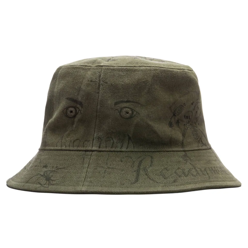 Readymade x Dr. Woo Tattoo Bucket Hat - Green