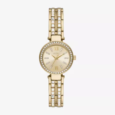 Relic By Fossil Anita Womens Crystal Accent Gold Tone Bracelet Watch Zr34627