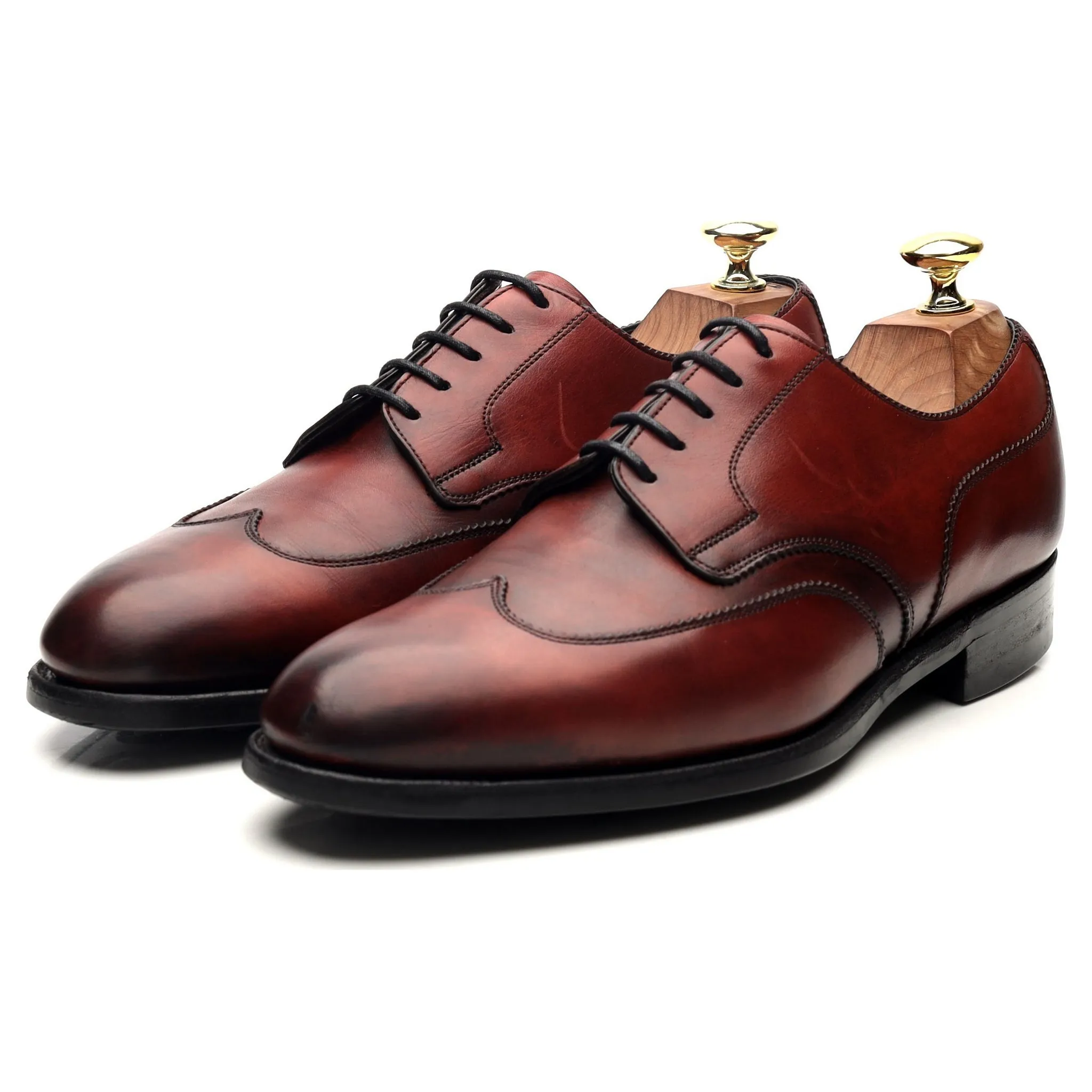 'Robertsbridge' Burgundy Leather Derby UK 7 E