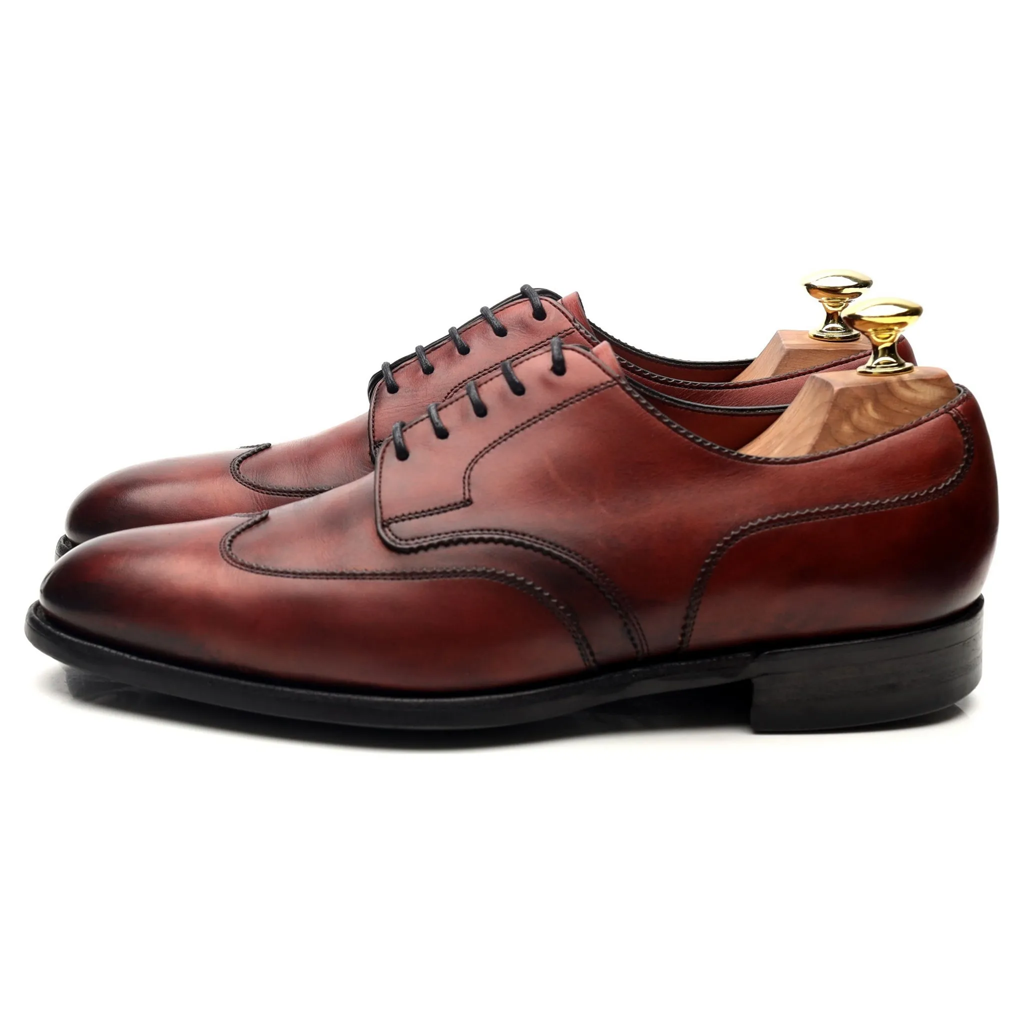 'Robertsbridge' Burgundy Leather Derby UK 7 E