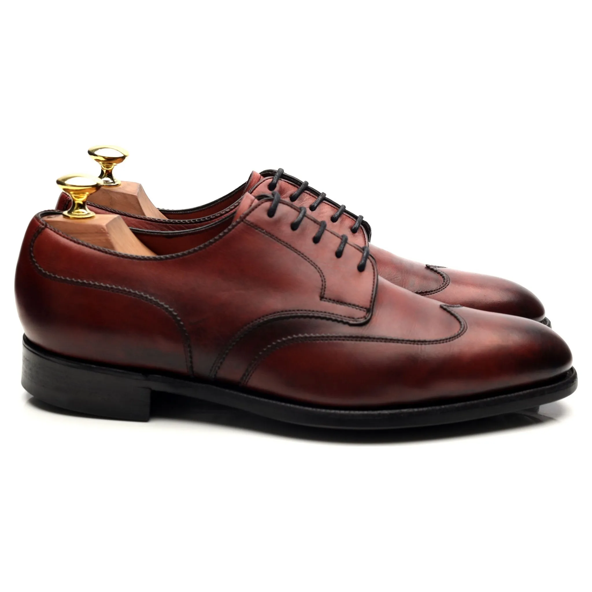 'Robertsbridge' Burgundy Leather Derby UK 7 E