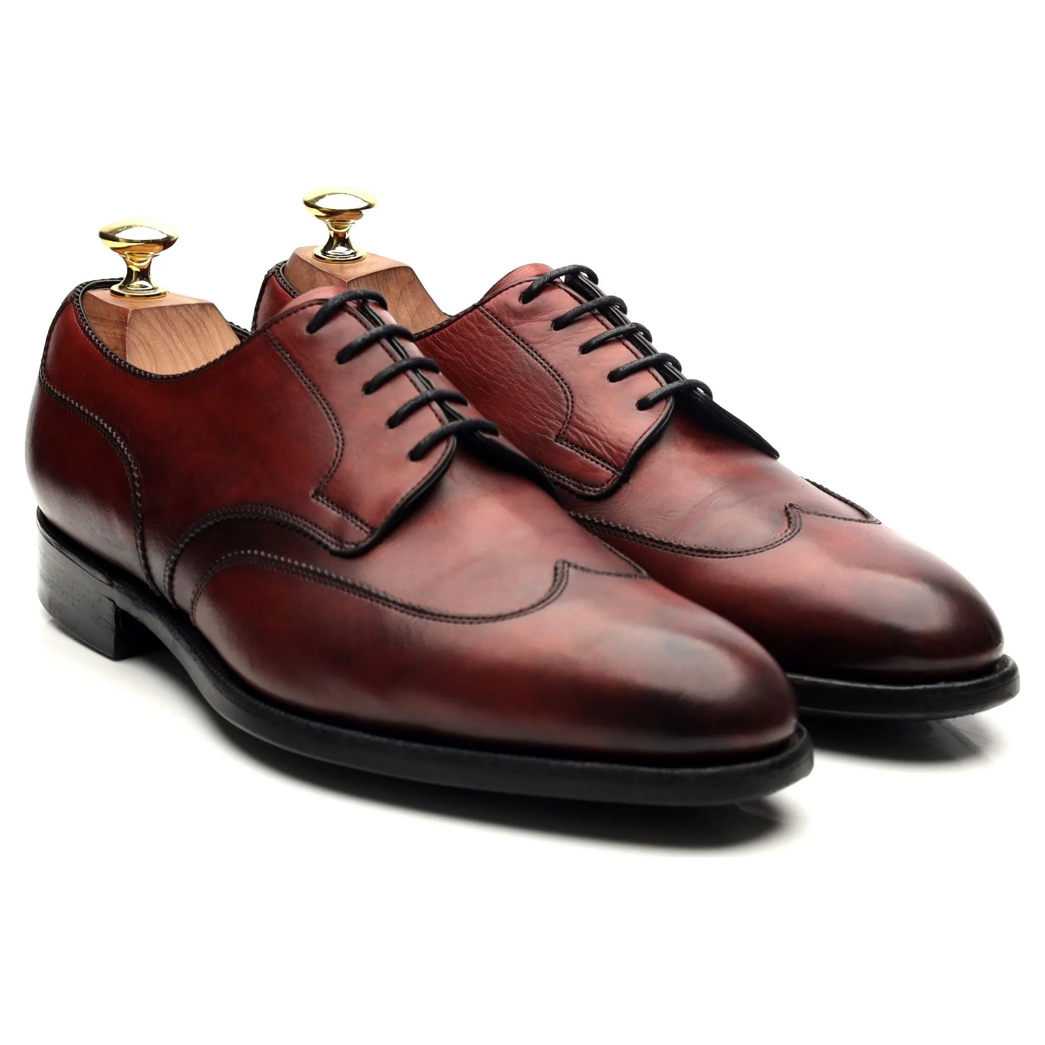 'Robertsbridge' Burgundy Leather Derby UK 7 E