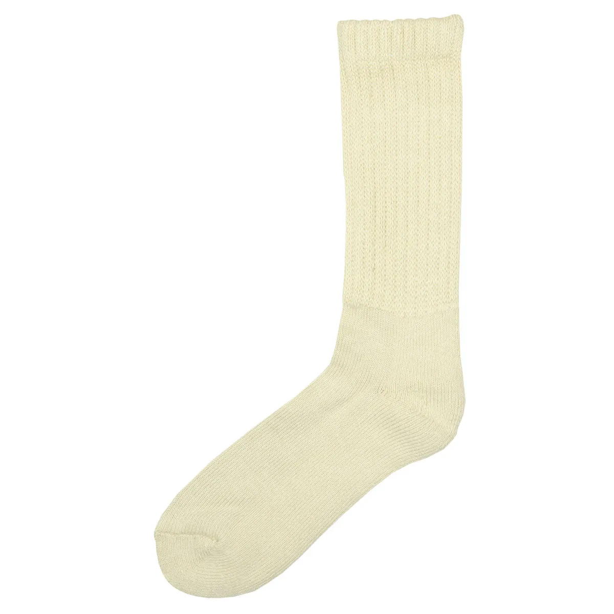 RoToTo - Loose Pile Crew Socks - Raw Beige