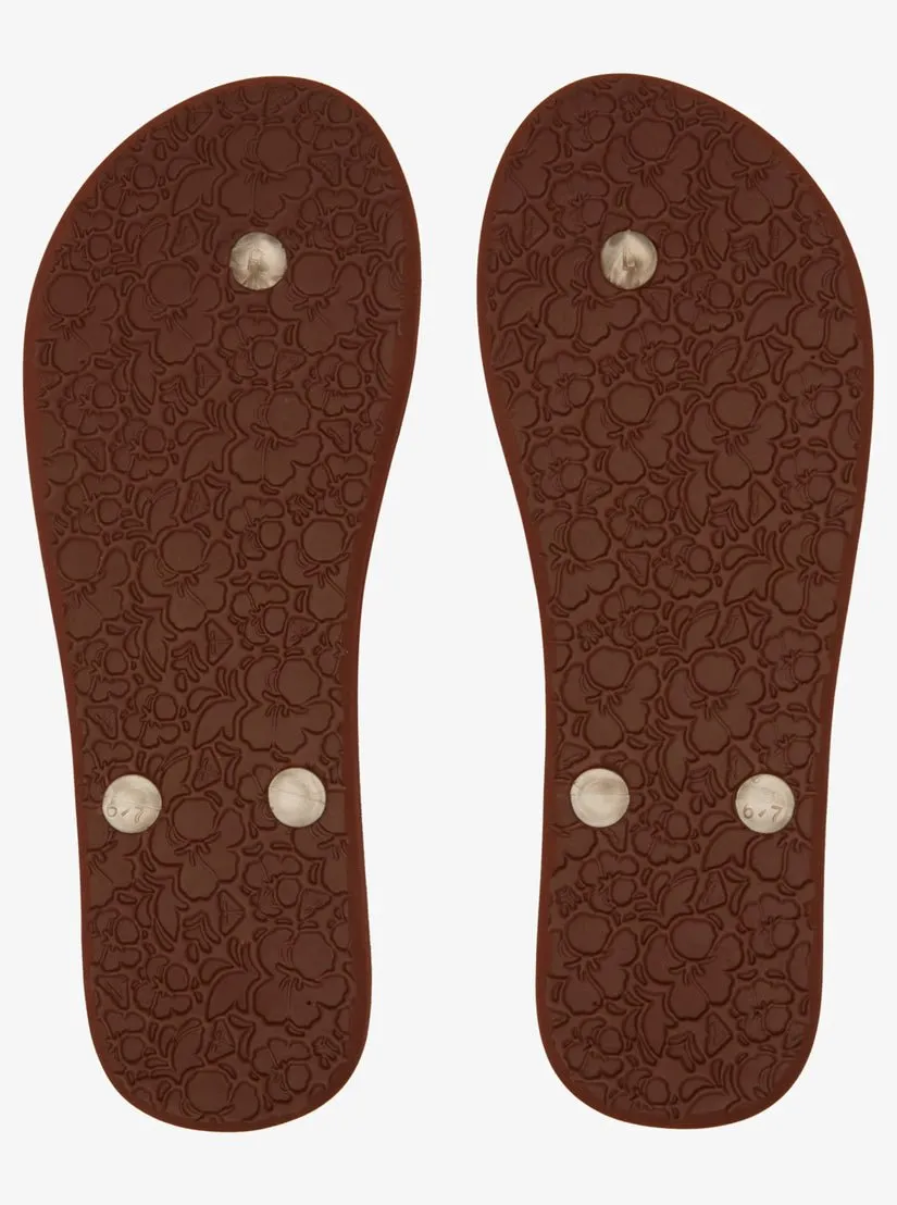 Roxy Tahiti Women's Flip Flops - Brown Combo