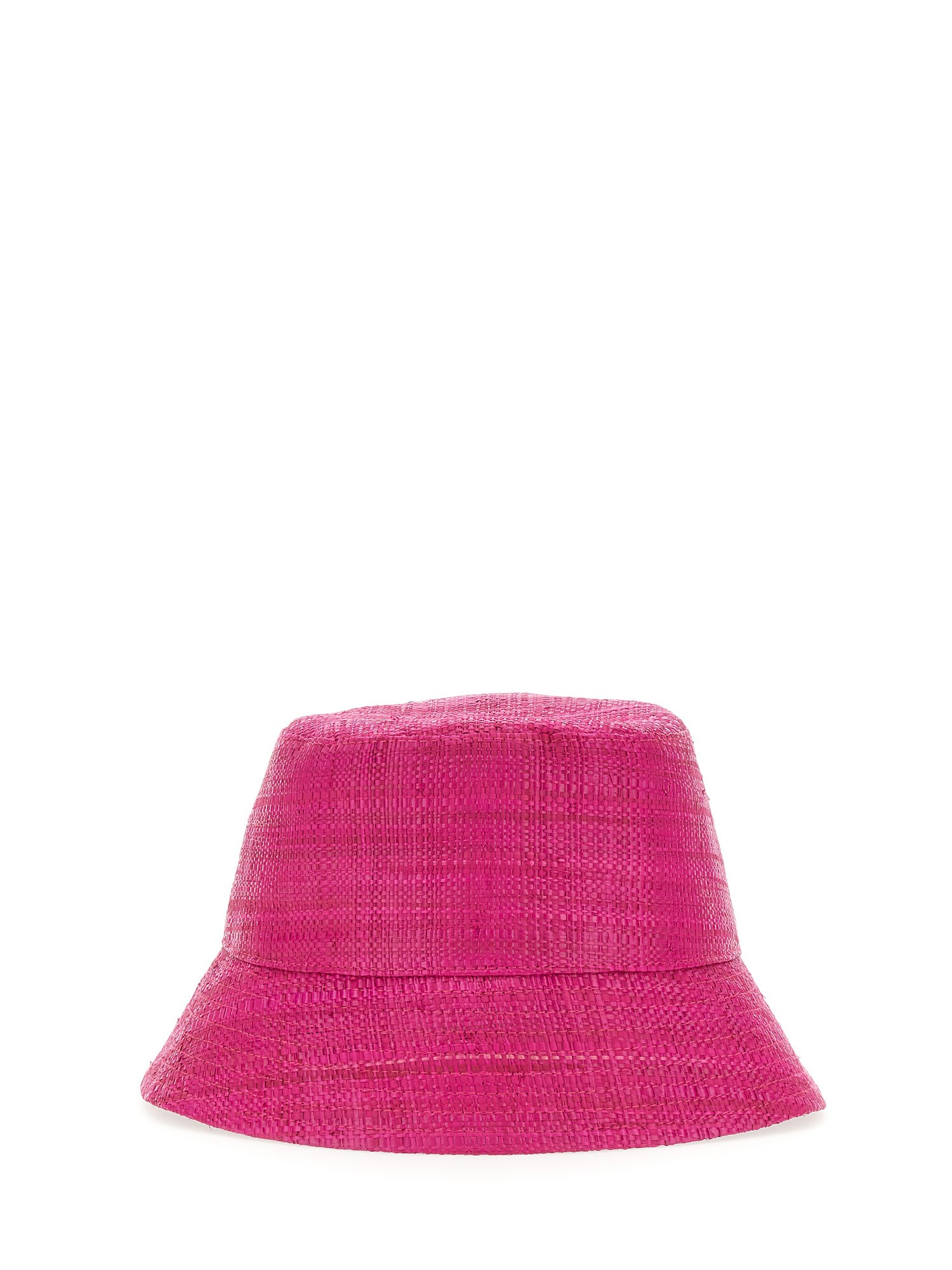 RUSLAN BAGINSKIY    STRAW BUCKET HAT WITH LOGO