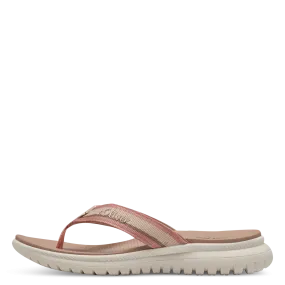 S Oliver Wedge Flip Flop Rose