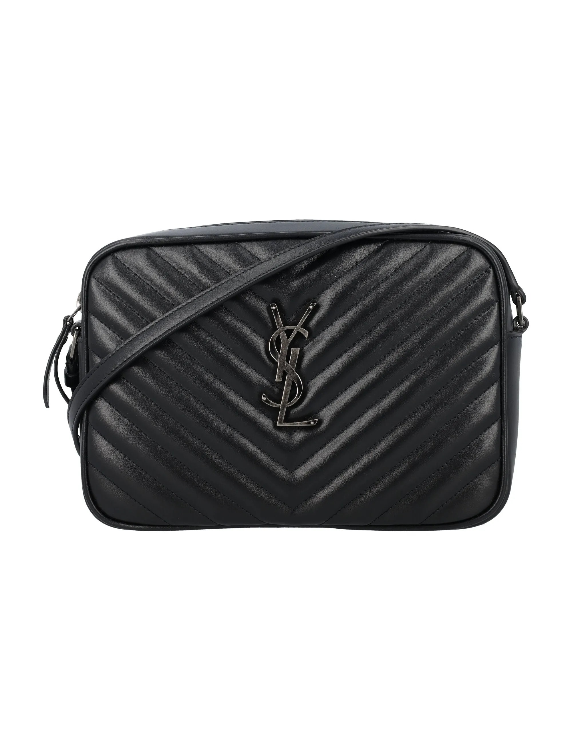 SAINT LAURENT Elegant Mini Black Leather Handbag