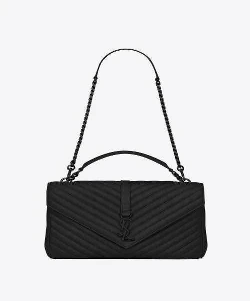 Saint Laurent Medium College Bag In Black