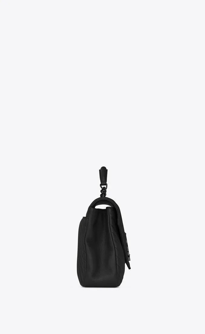 Saint Laurent Medium College Bag In Black