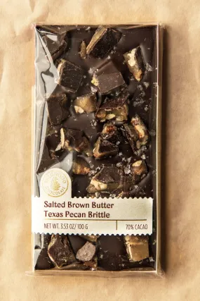 Salted Brown Butter Texas Pecan Brittle -  Wildwood Chocolate