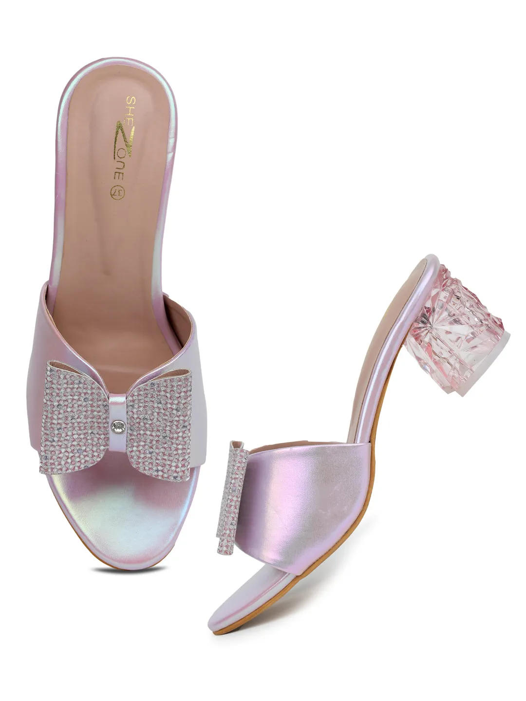 Shezone Pink Women Heels