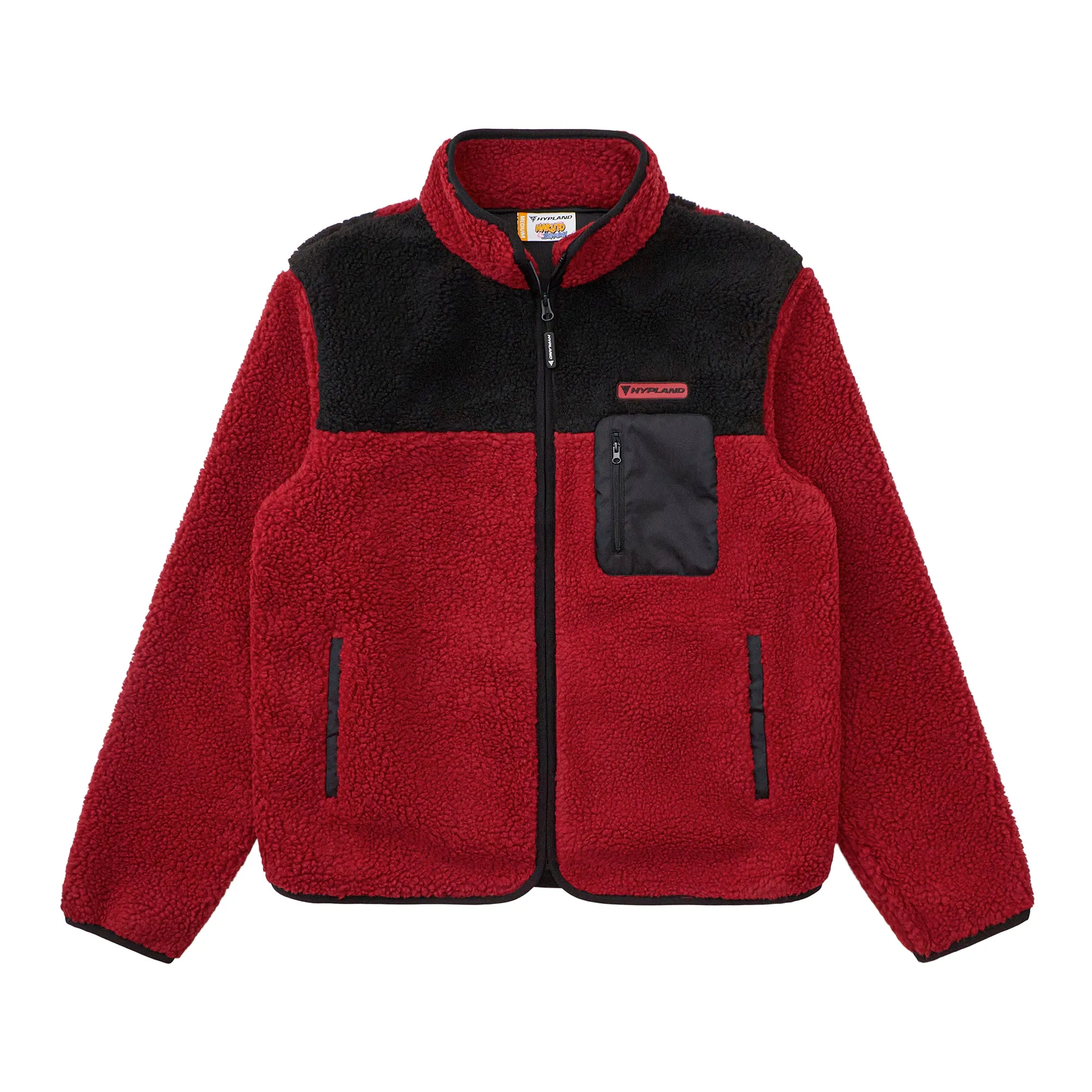 SHIPPUDEN MASKED OBITO SHERPA JACKET (RED)