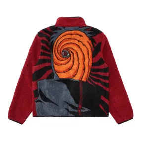 SHIPPUDEN MASKED OBITO SHERPA JACKET (RED)