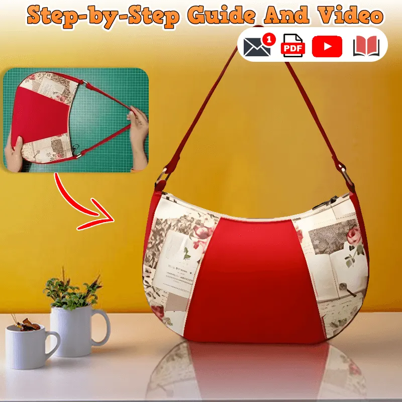 Shoulder Purse Bag PDF Download Pattern (3 sizes included)