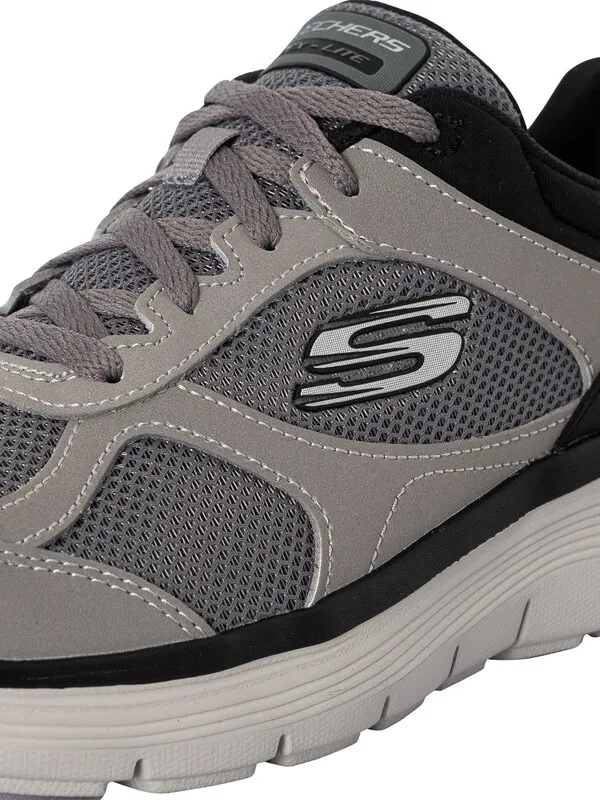 Skechers Flex Advantage Trainers - Charcoal/Black