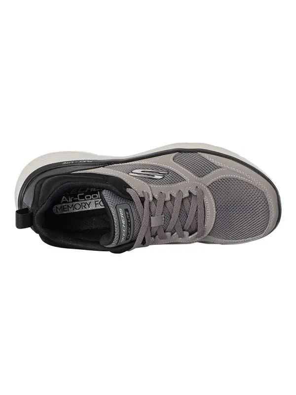 Skechers Flex Advantage Trainers - Charcoal/Black