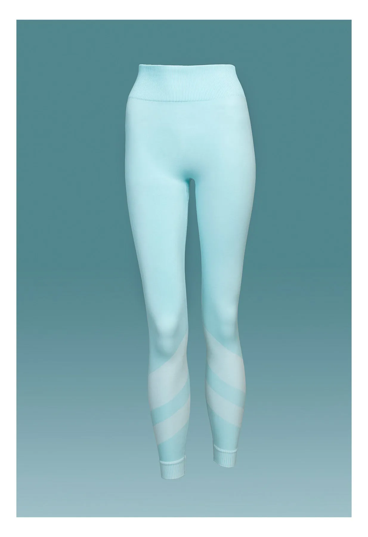 Sloobie Courchevel Thermal Base Layer Leggings in Aquamarine