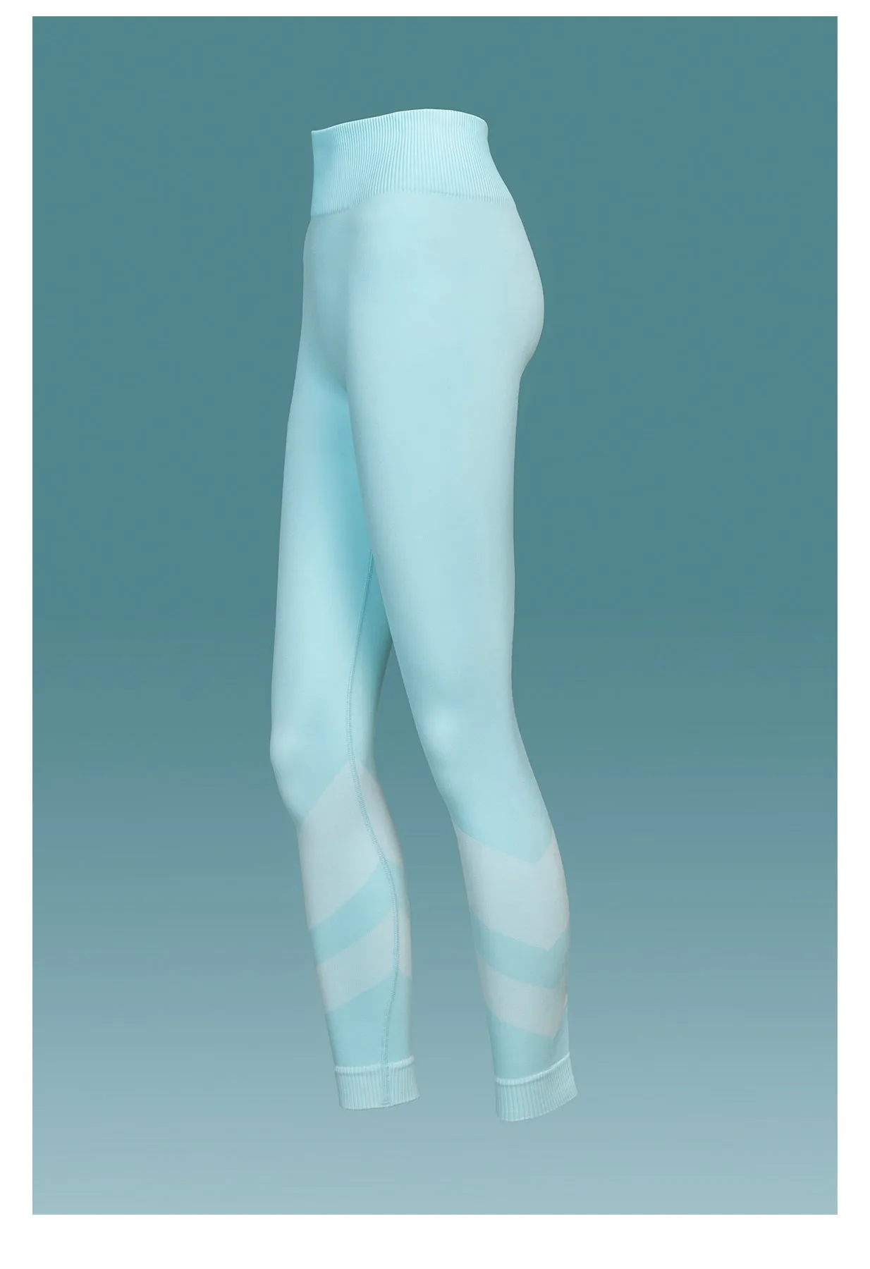 Sloobie Courchevel Thermal Base Layer Leggings in Aquamarine