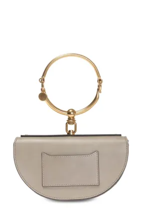 Small Nile Minaudiere Bracelet Bag Motty Grey