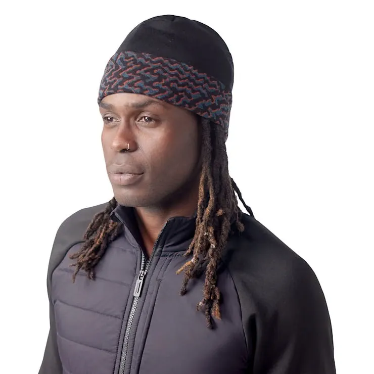 Smartwool Thermal Merino Reversible Cuffed Beanie - Black Retro Line