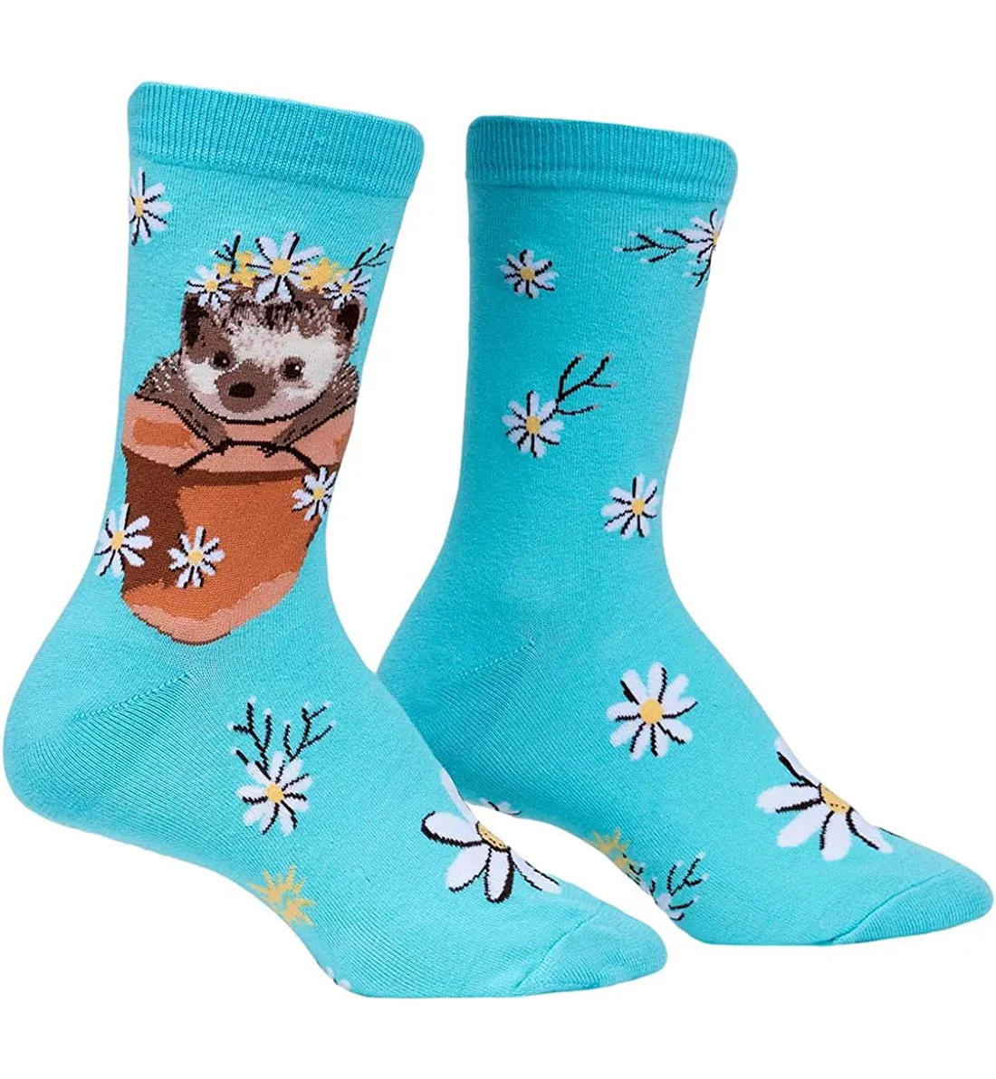 SOCK it to me Women's Crew Socks (Prints) - My Dear Hedgehog