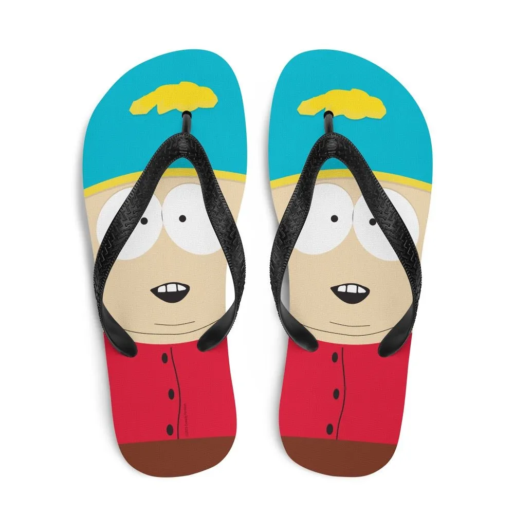 South Park Cartman Big Face Flip Flops