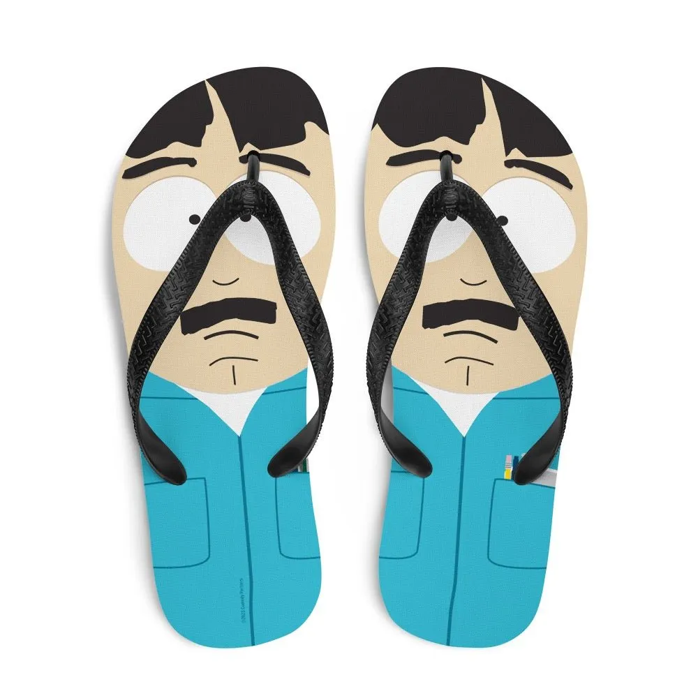 South Park Randy Big Face Flip Flops