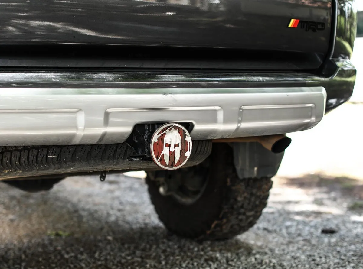 SPARTAN Helmet Trailer Hitch Cover- Weathered Red