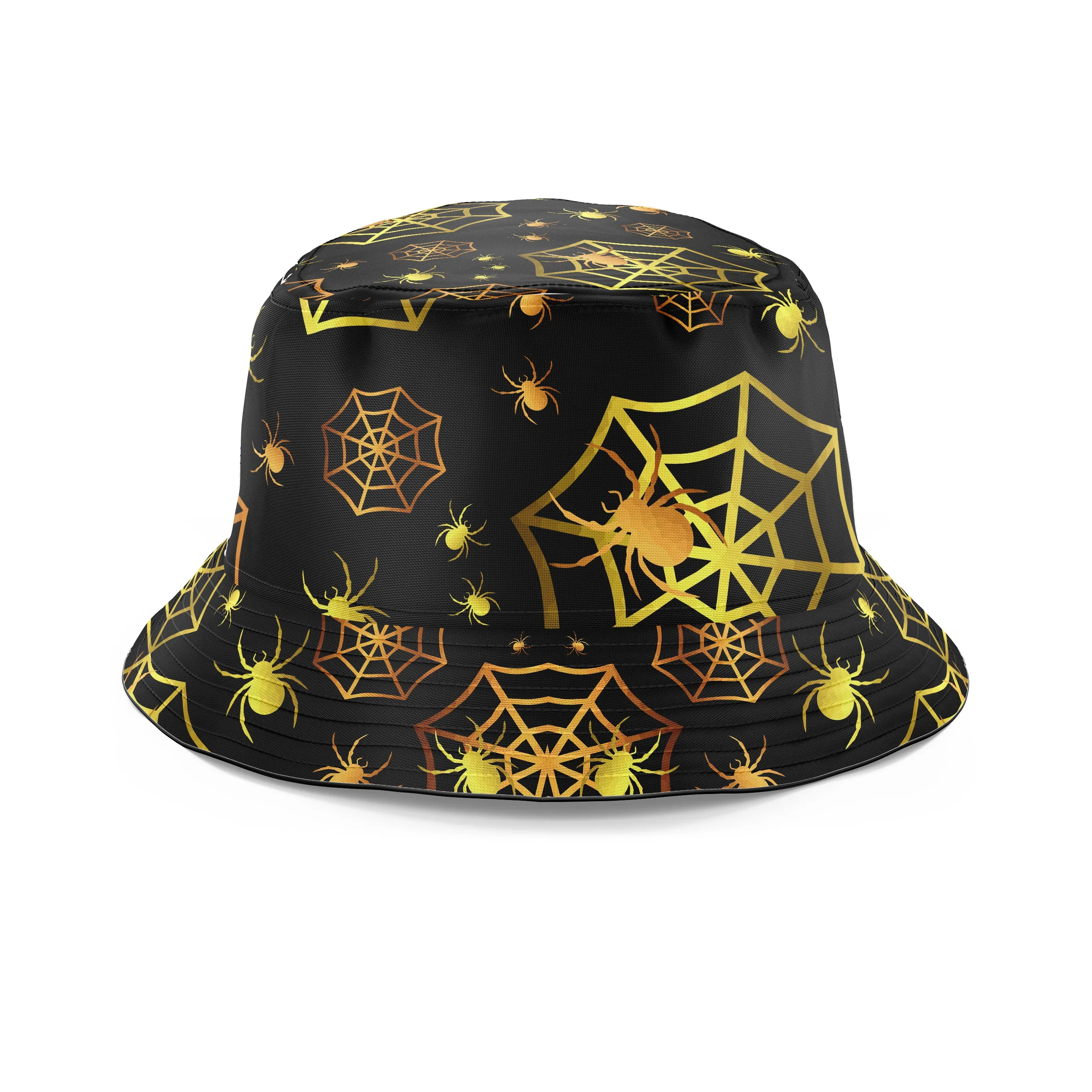 Spiders in Gold Bucket Hat