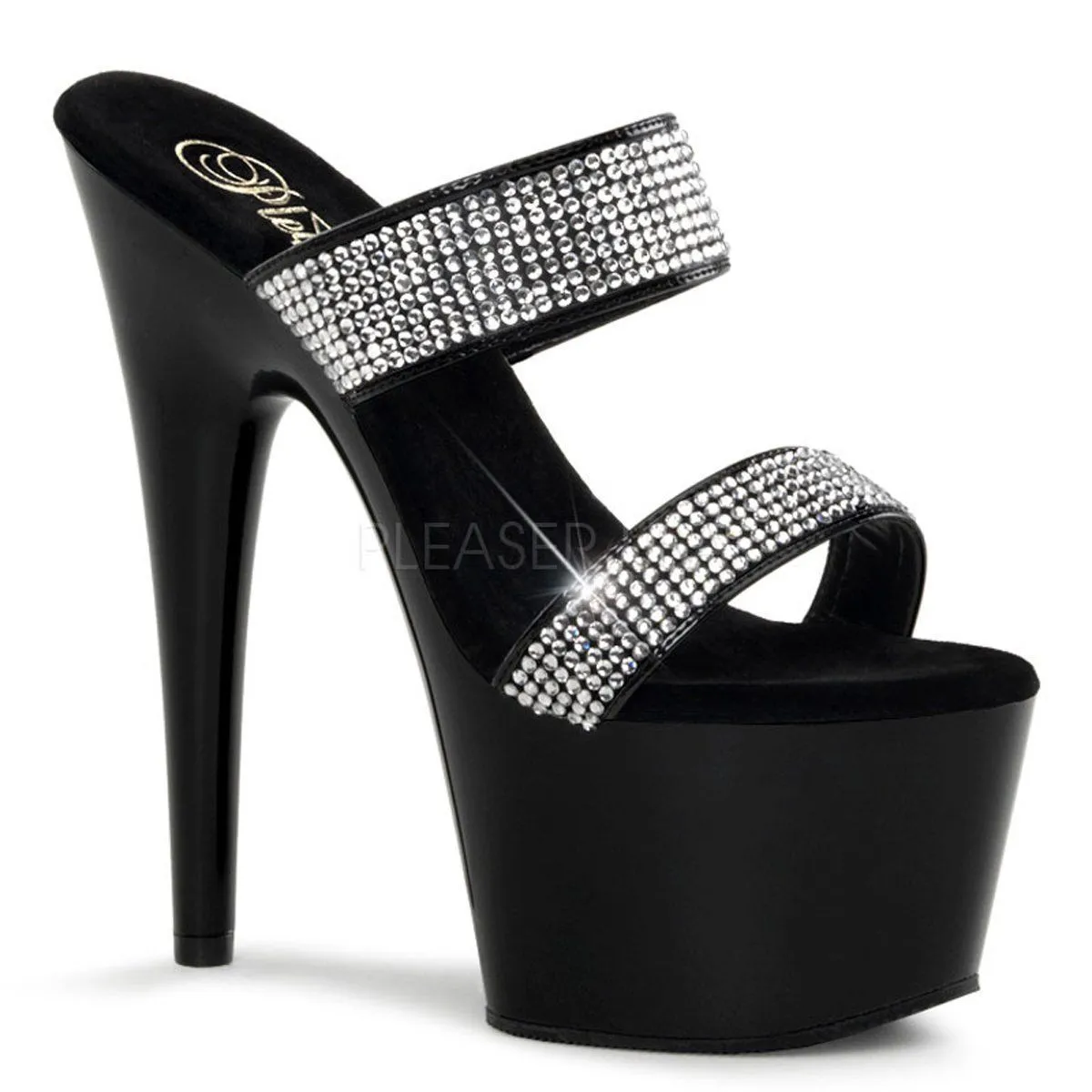 SS-ADORE-702-2 Platform Slide  | Black Patent