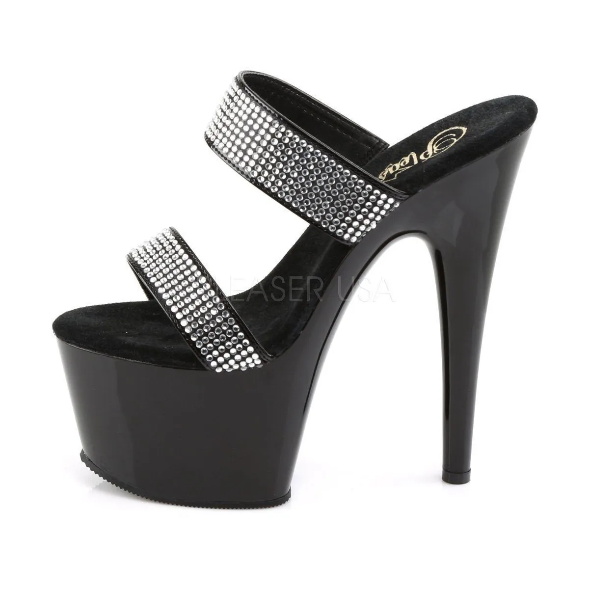 SS-ADORE-702-2 Platform Slide  | Black Patent