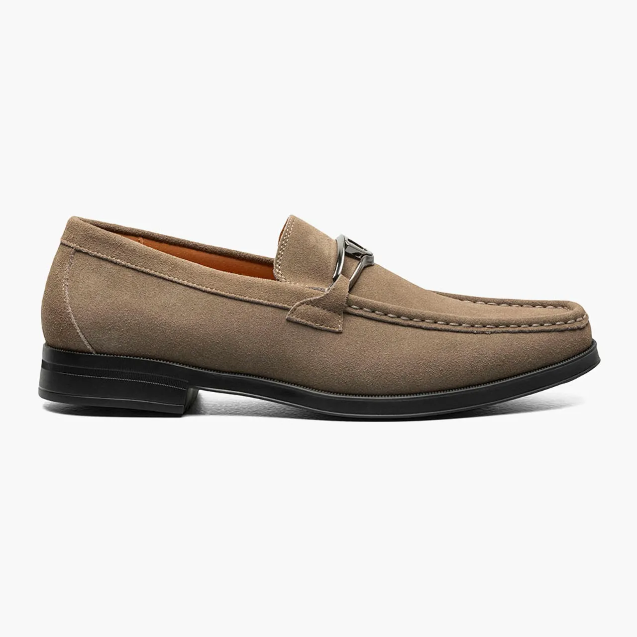 Stacy Adams Men's Palladian Moc Toe Slip-On - Fossil Suede