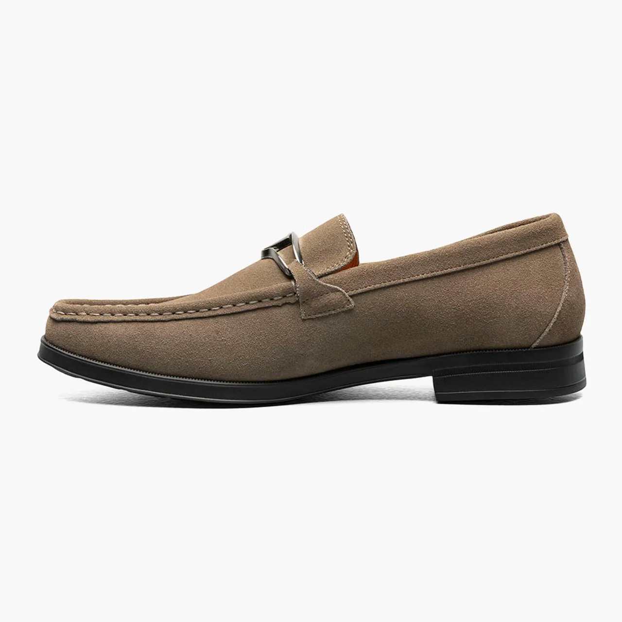 Stacy Adams Men's Palladian Moc Toe Slip-On - Fossil Suede