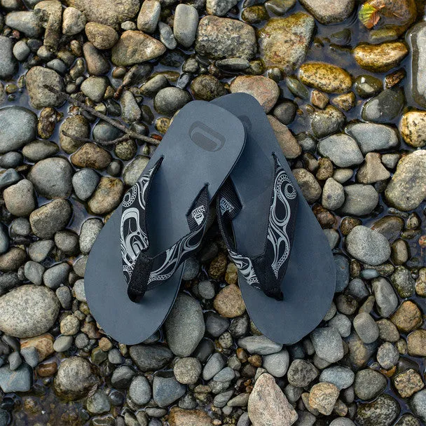 Suede Flip Flops